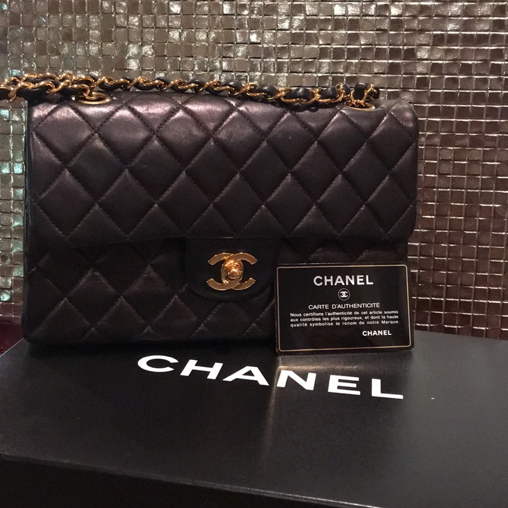 Black Chanel handbag